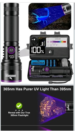 Shadowhawk 365nm torch with - uv,